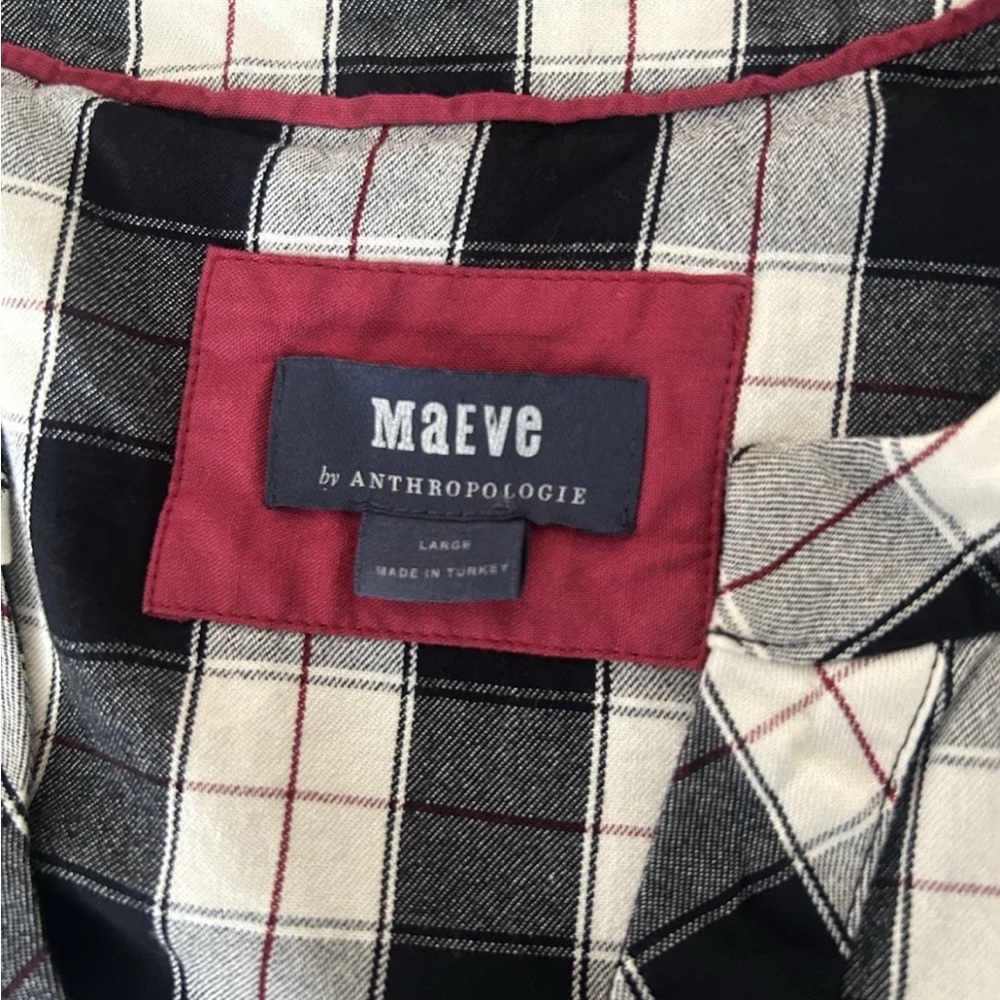 Maeve Black and White Plaid Midi Dress - Picture 6 of 14